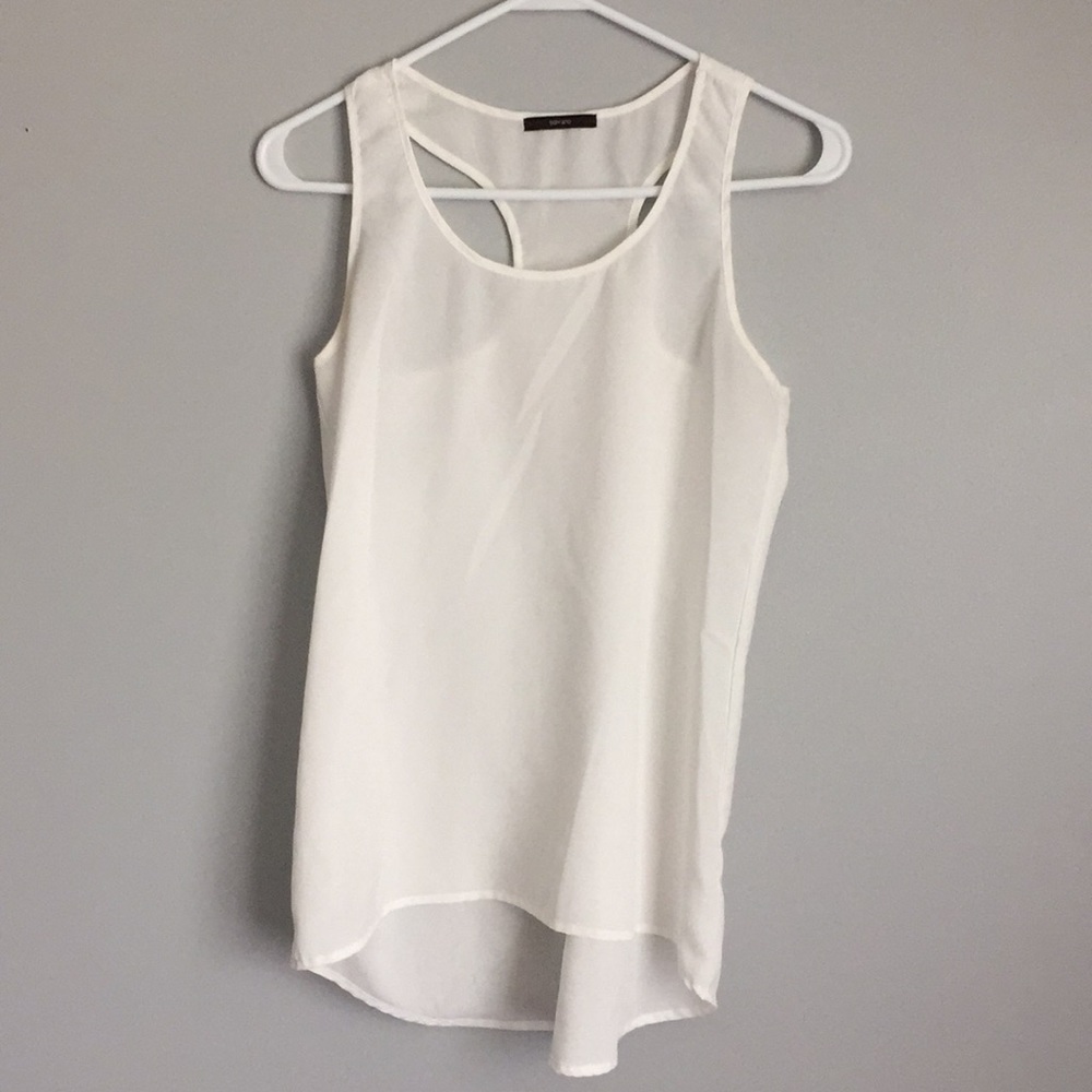 White sheer Tank Top